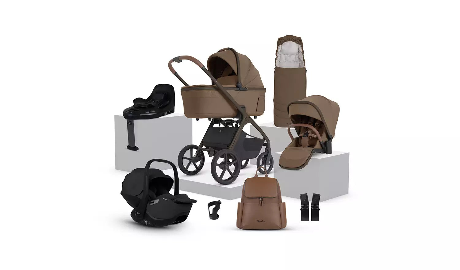 Silver Cross Cove 2 Maple Travel System Ultimate 360 Infant Carrier Bundle