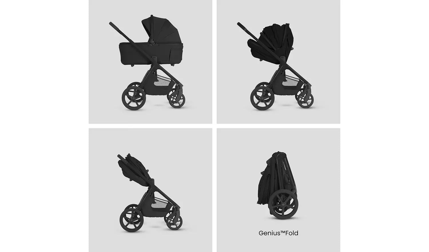Silver Cross Cove 2 Oynx Travel System Ultimate 360 Infant Carrier Bundle
