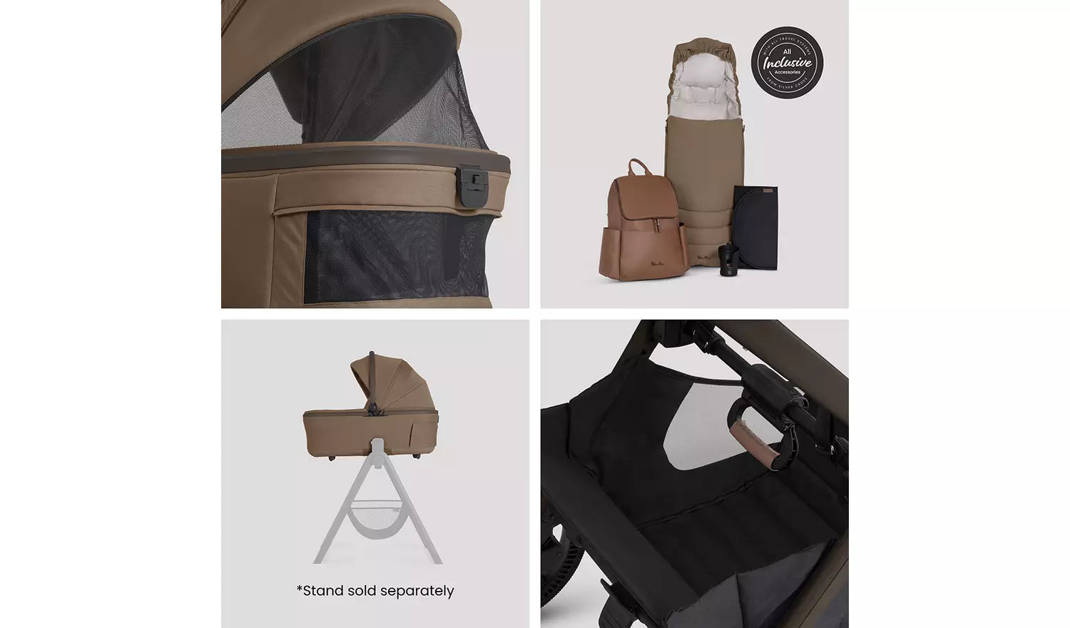 Silver Cross Cove 2 Maple Travel System Ultimate 360 Infant Carrier Bundle