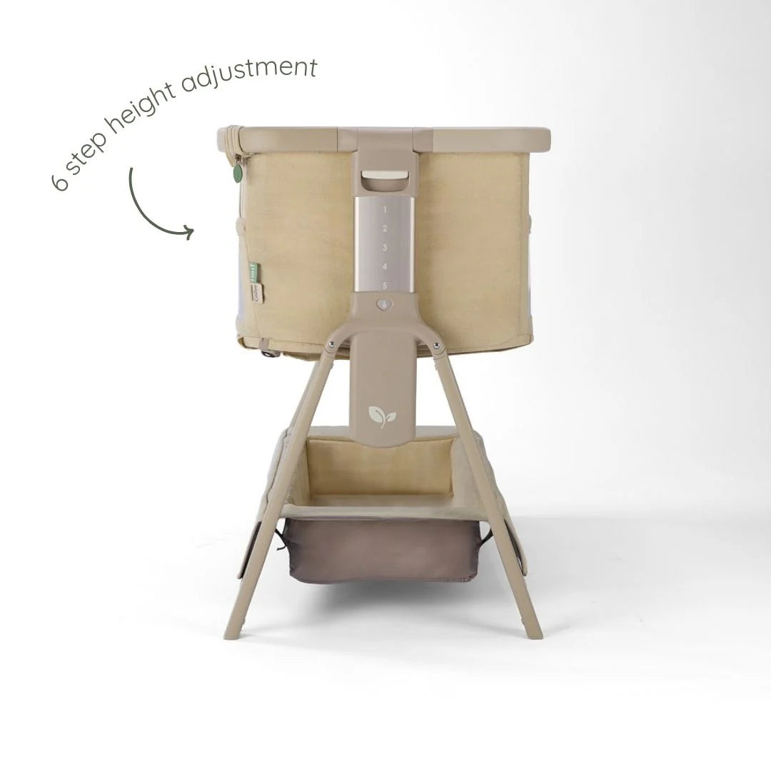 Cozee Zen Bedside Crib - Sand