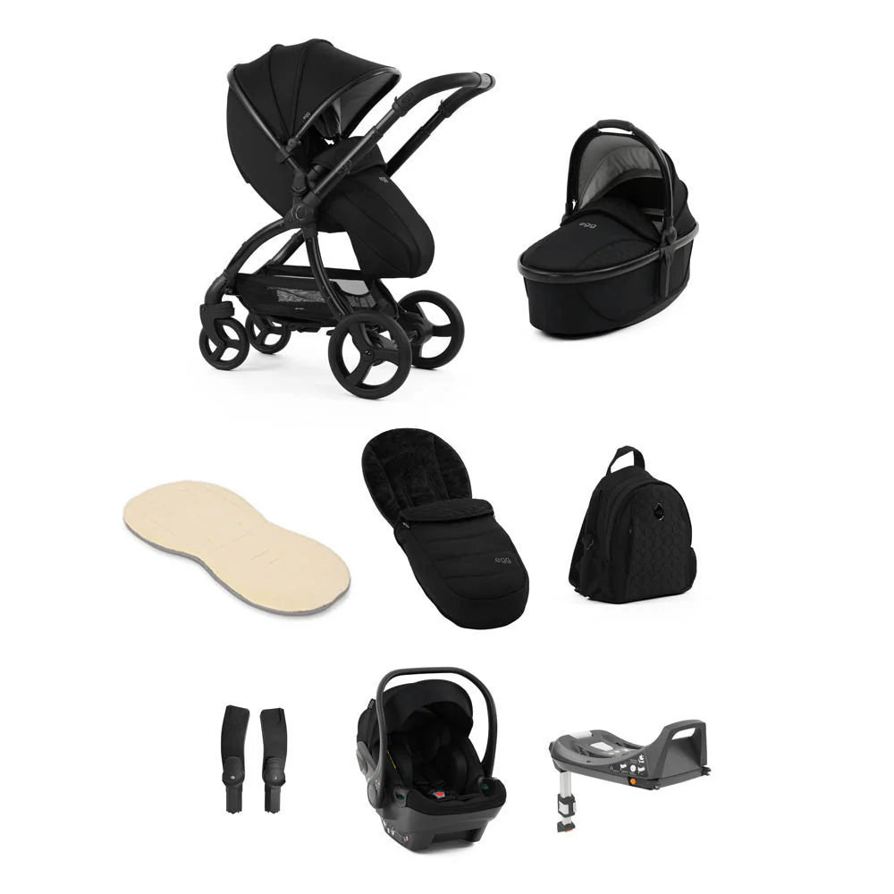 Egg3 Luxury 8 Piece Bundle - Panther inc Egg Shell Car Seat