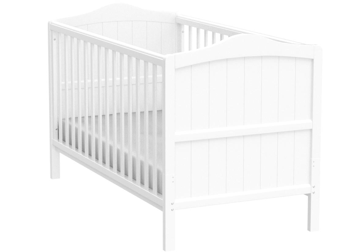 Babylo Ella Cotbed in White - Click & Collect Only