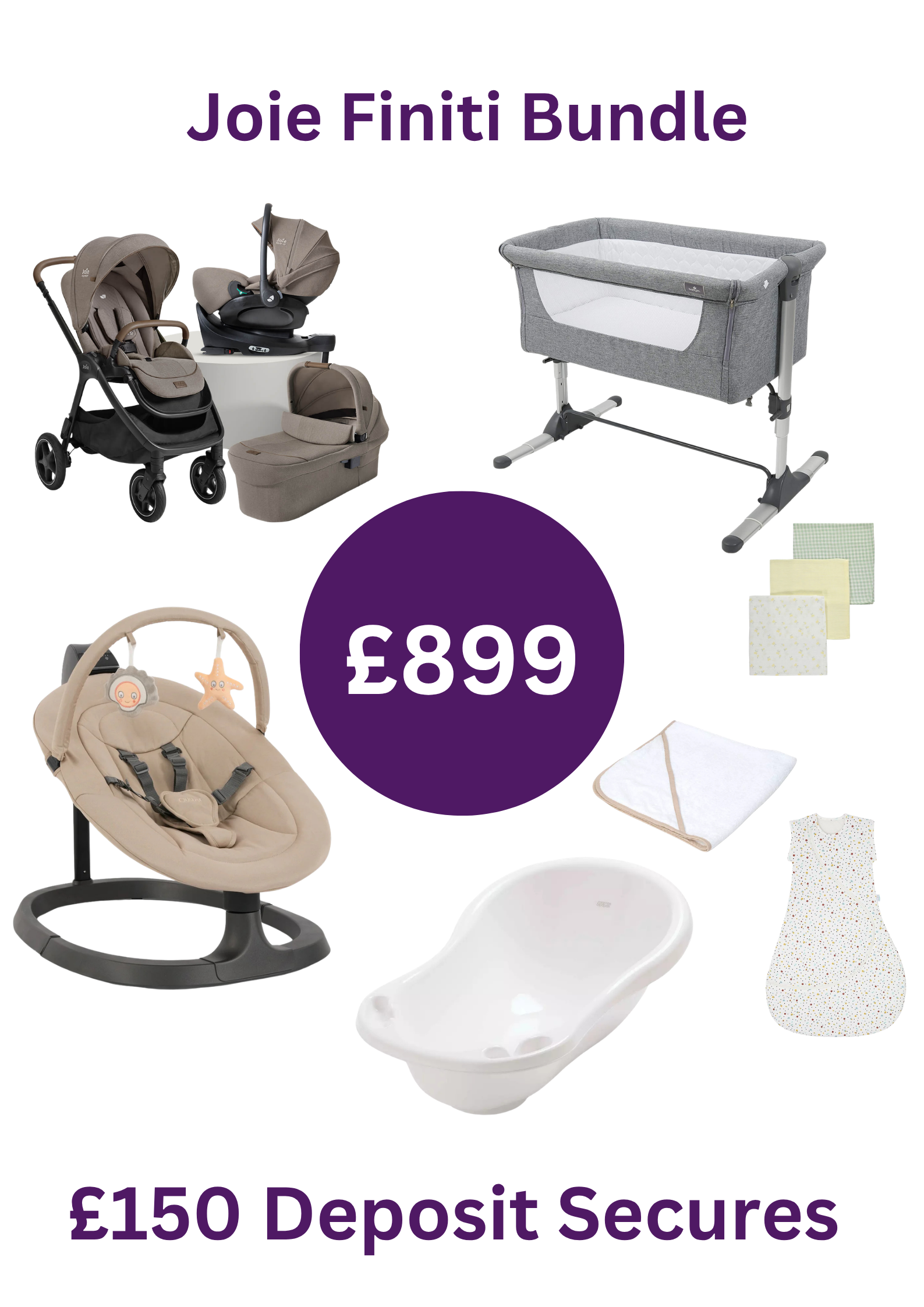 Joie Finiti Flex  Premium Nursery £899 Bundle Deposit £100 - Instore collection only