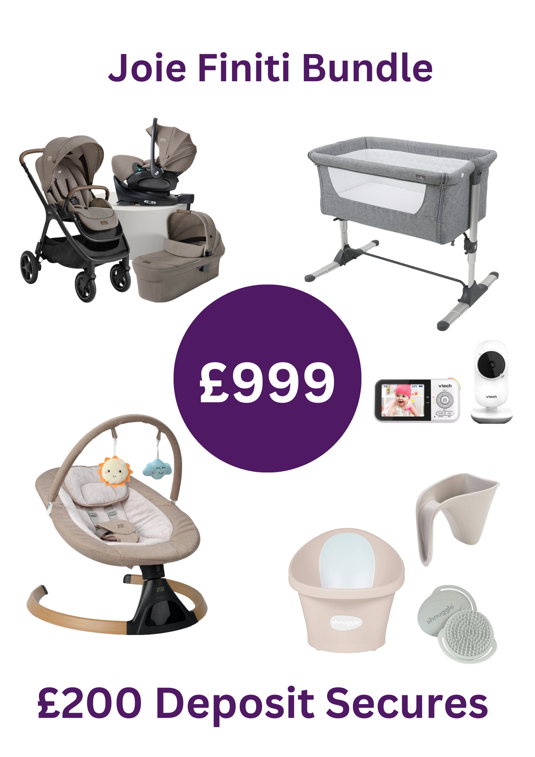 Joie Finiti Flex  Premium Nursery £999 Bundle Deposit £100 - Instore collection only Pre Order