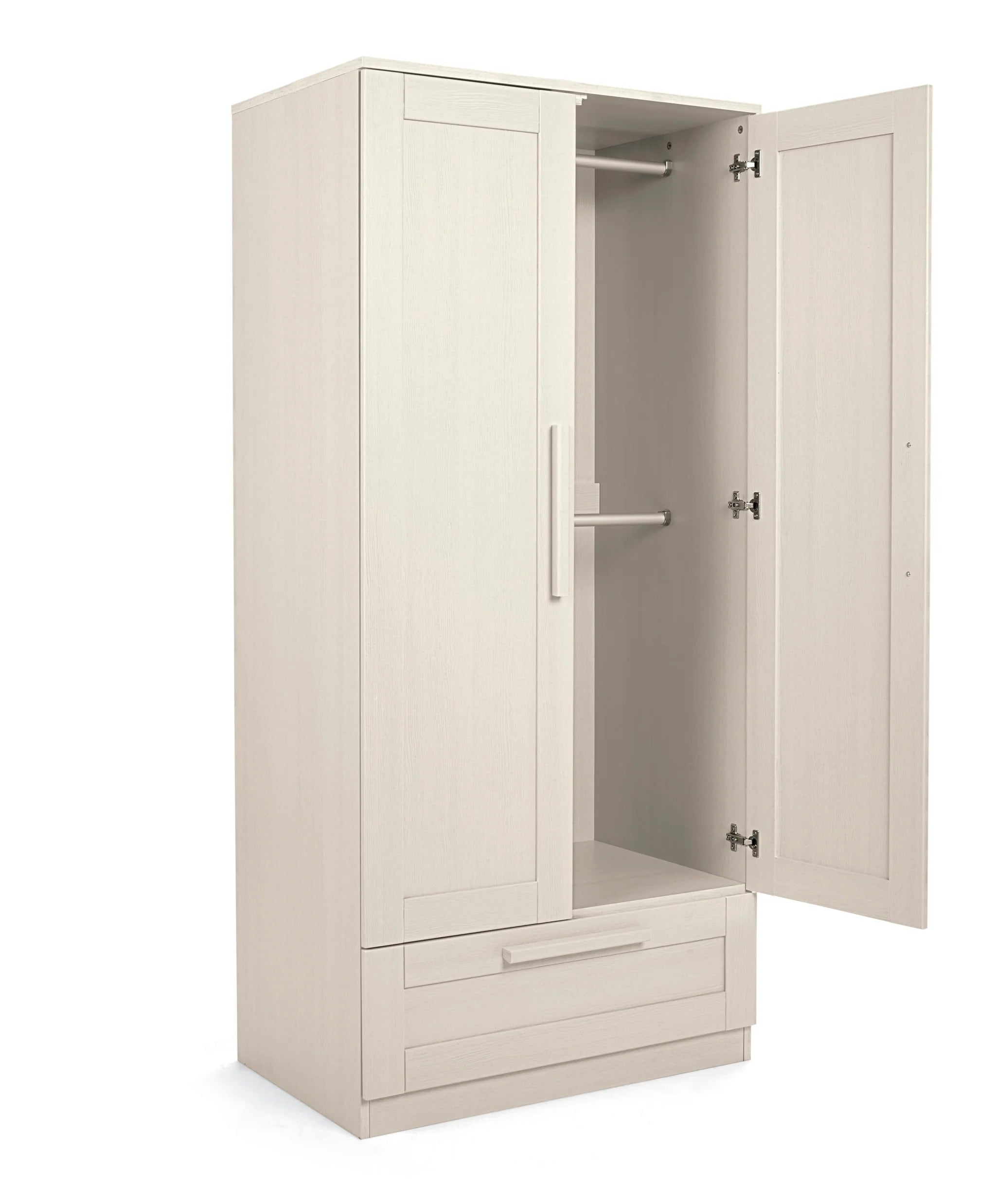 Mamas & Papas Atlas 3 Piece Cotbed Range with Dresser Changer &amp; Wardrobe - Stone Instore Collection