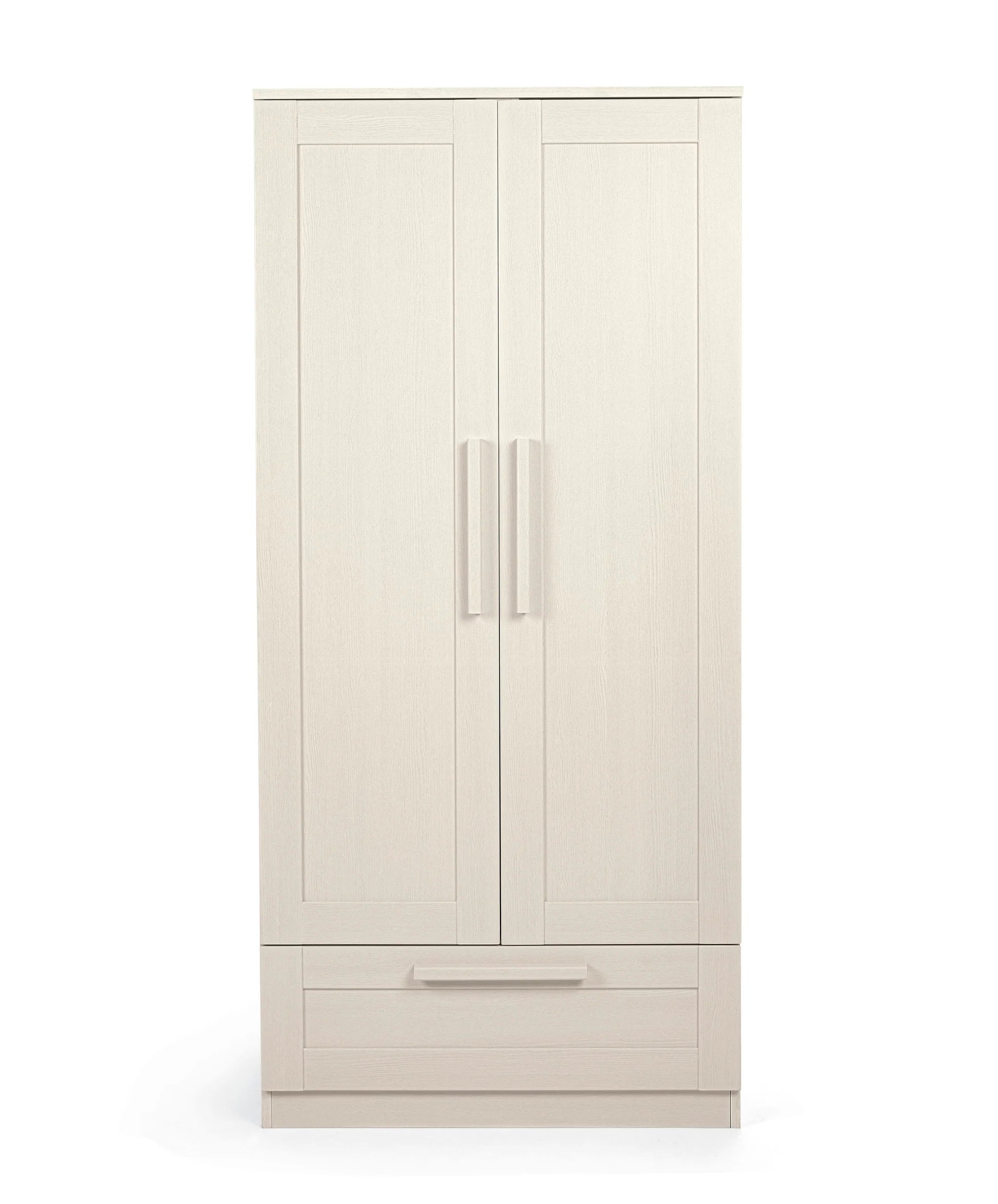 Mamas & Papas Atlas 3 Piece Cotbed Range with Dresser Changer &amp; Wardrobe - Stone Instore Collection