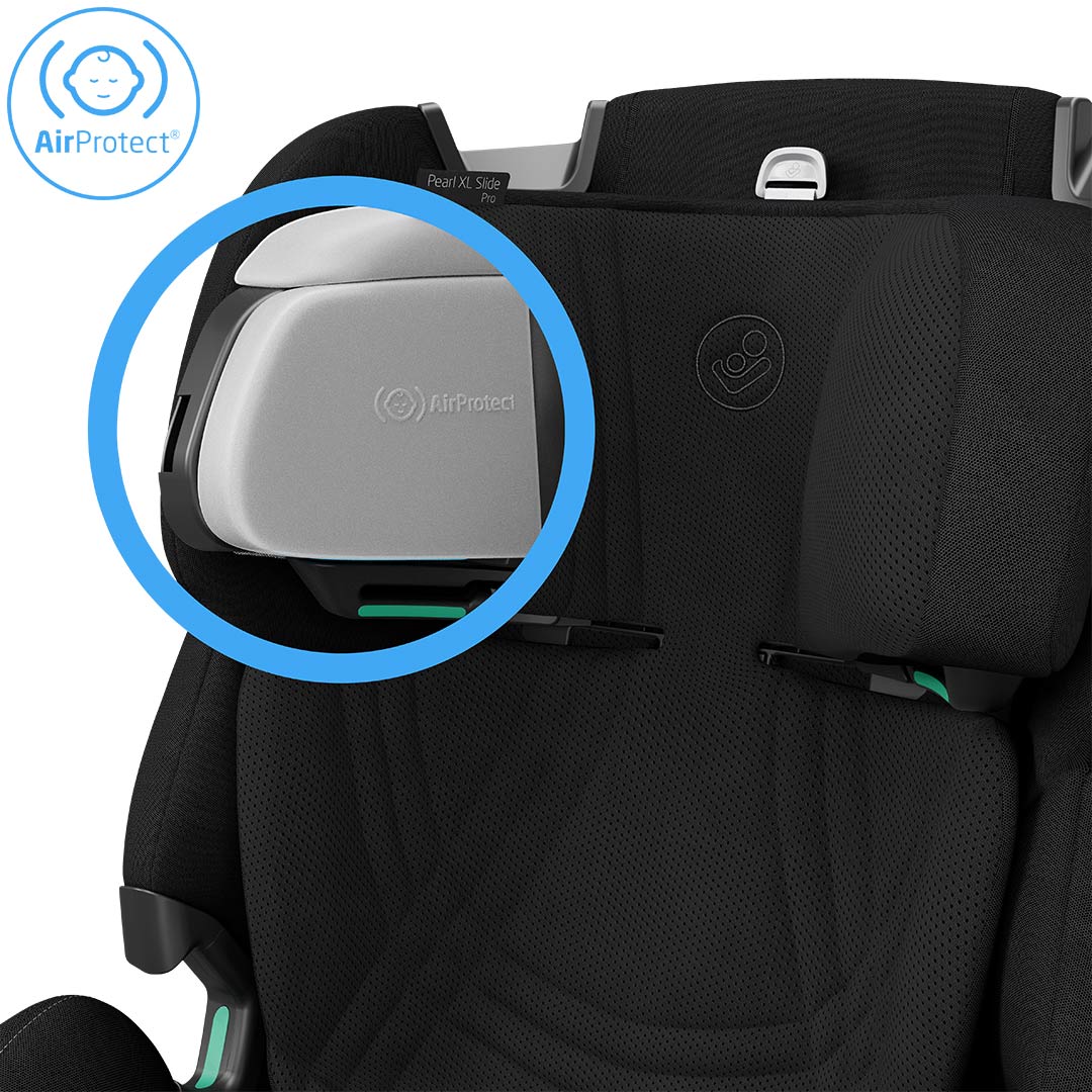 Pearl XL Slide Pro iSize Baby Car Seat,  Black - Pre Order