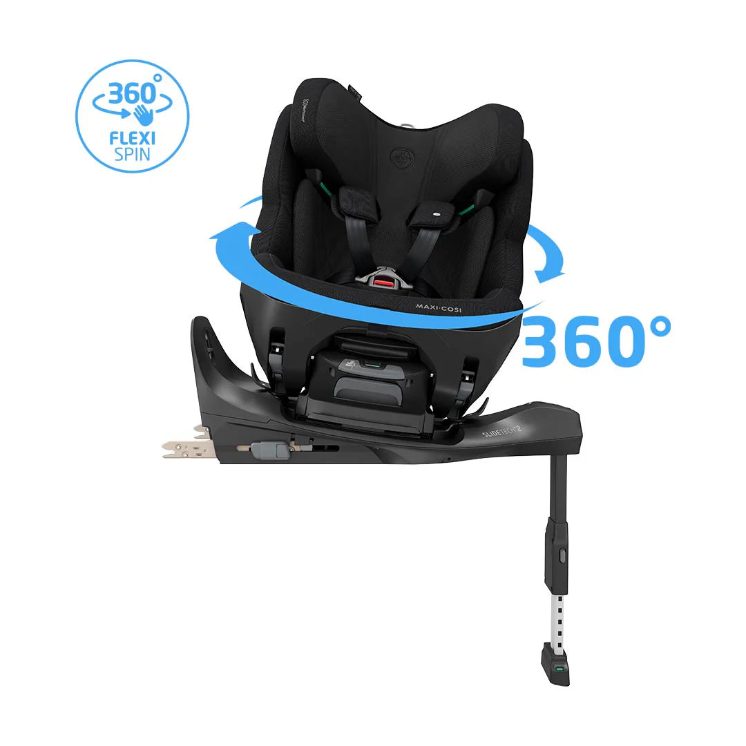 Pearl XL Slide Pro iSize Baby Car Seat,  Black - Pre Order