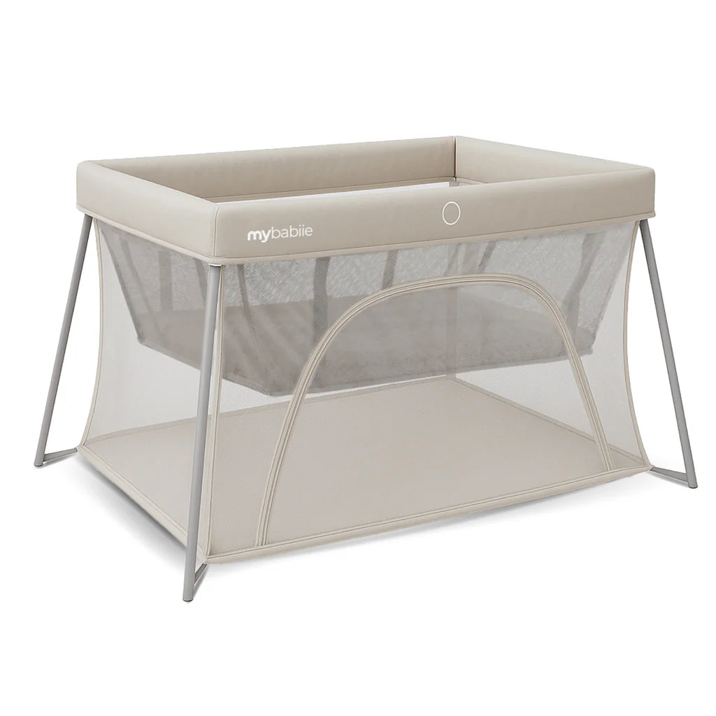 My Babiie Air-Light 3-in-1 Travel Cot with Bassinet - Ivory