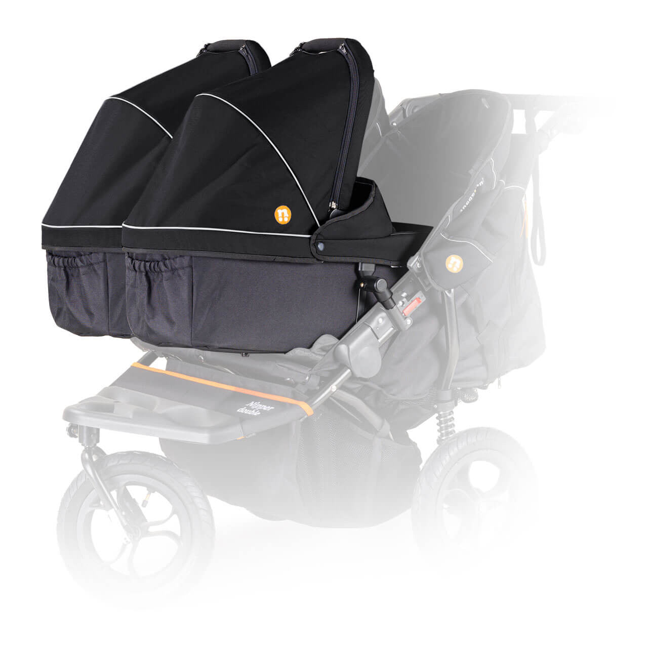 Out N About Nipper Double V6 Twin Bundle - Summit Black - Pre Order