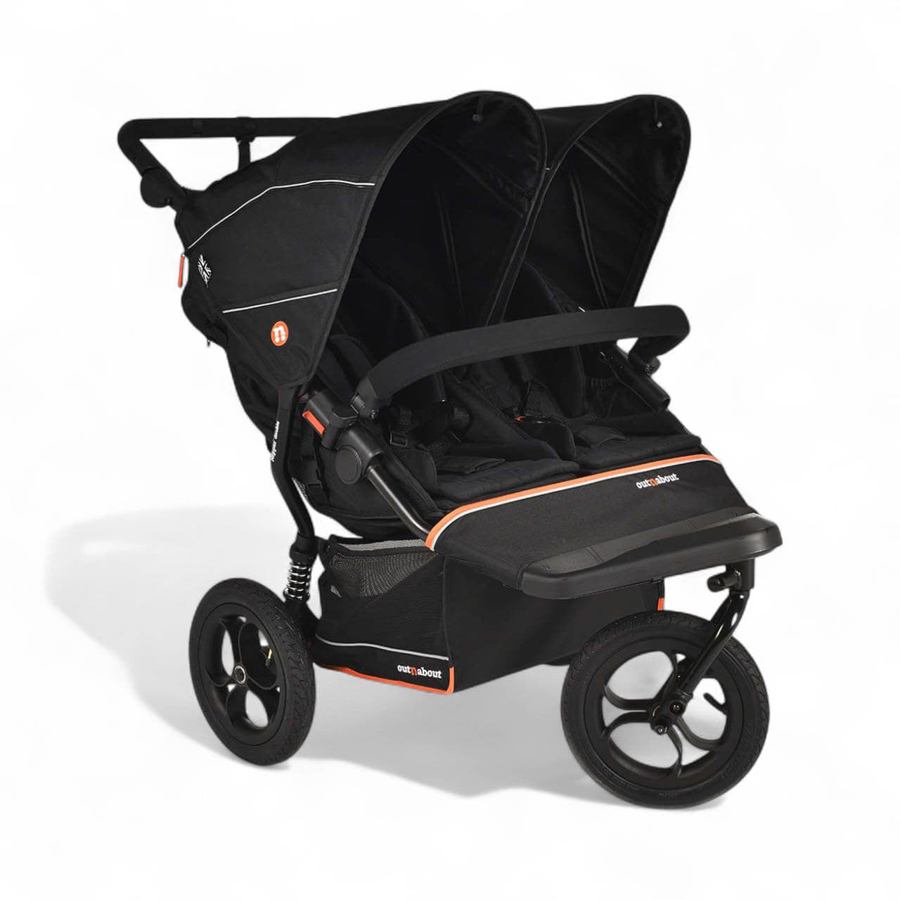 Out N About Nipper Double V6 Twin Bundle - Summit Black - Pre Order