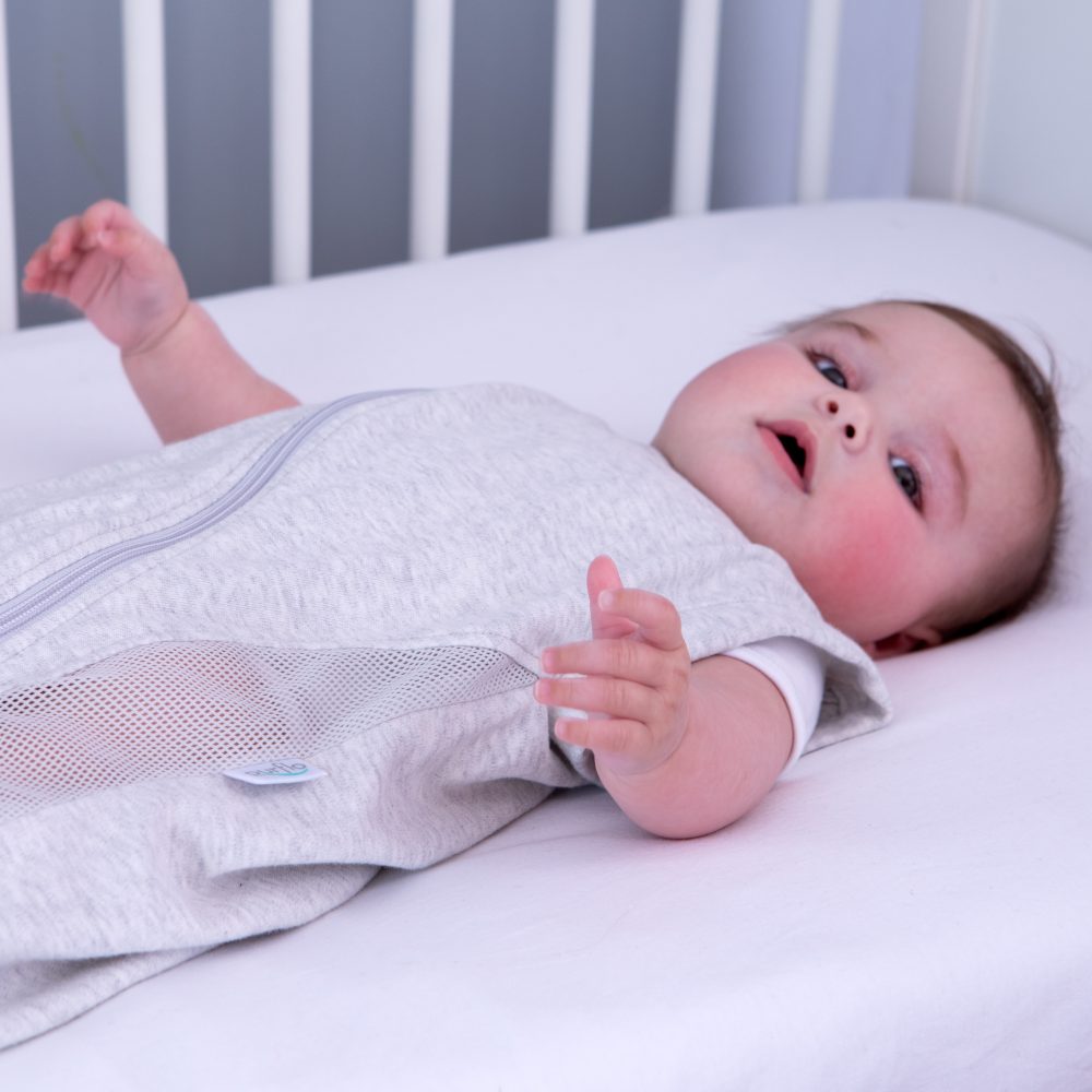Baby Sleep Bag in Minimal Grey 3-9 Months 2.5 Tog