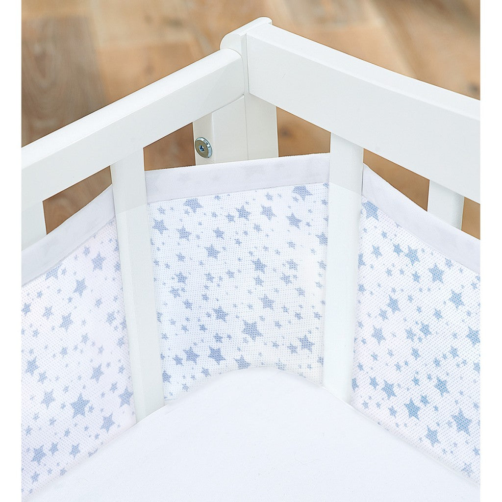 BreathableBaby Crib Liner Twinkle Blue Star