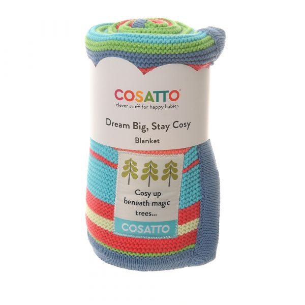Cosatto Knitted Stripe Blanket – Multi Colour