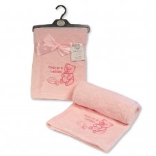 Baby Cute as a button wrap Pink