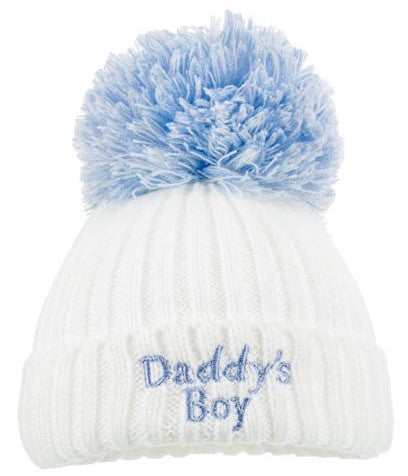 Daddy's Boy Pom Pom Hat