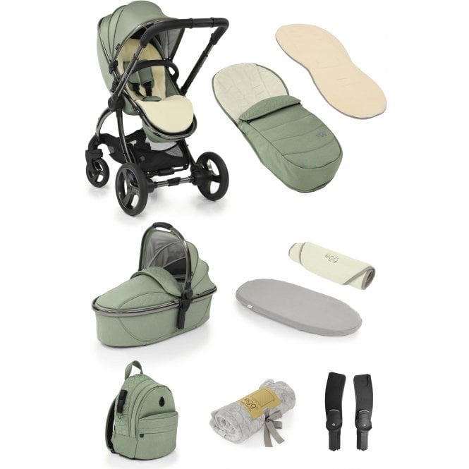 Egg® 2 Snuggle Bundle with Egg® i-Size Car Seat Travel System - Seagrass