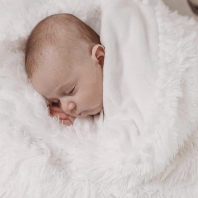 Koochicoo Baby Blanket Ice White