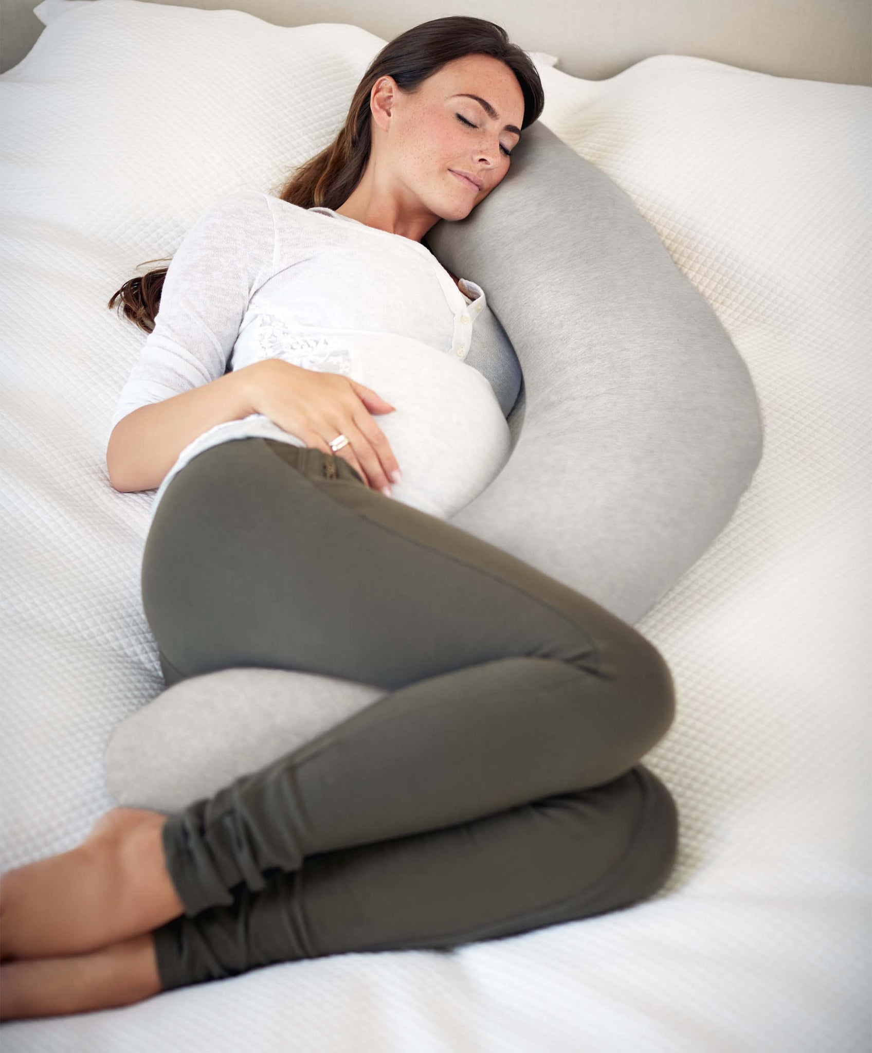 Mamas & Papas Pregnancy & Nursing Pillow - Soft Grey