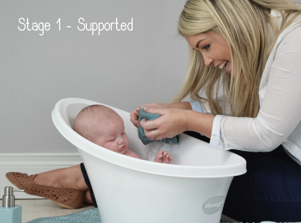 Shnuggle Baby Bath White and Grey — Pram Centre Derry