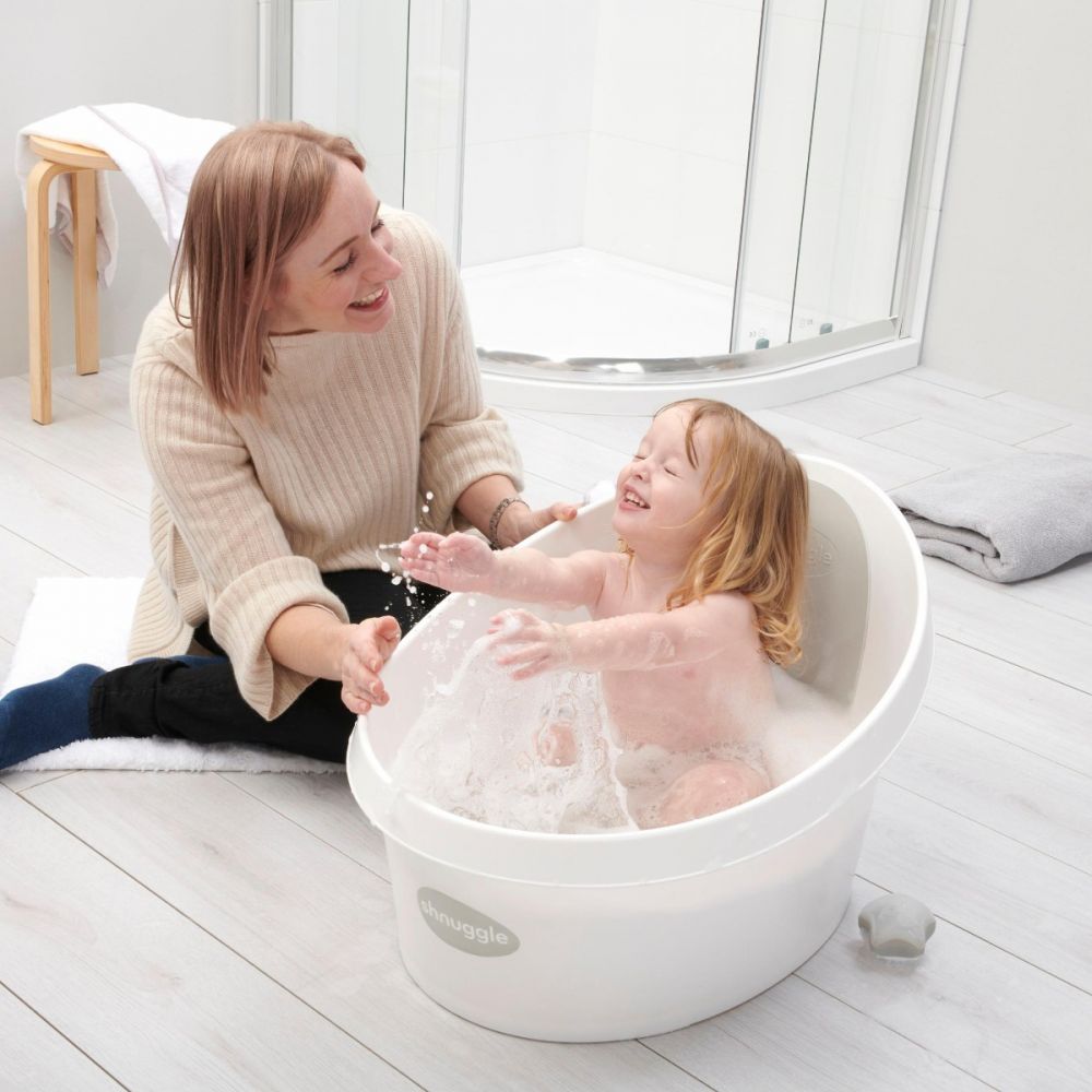 Shnuggle Toddler Bath White/Grey
