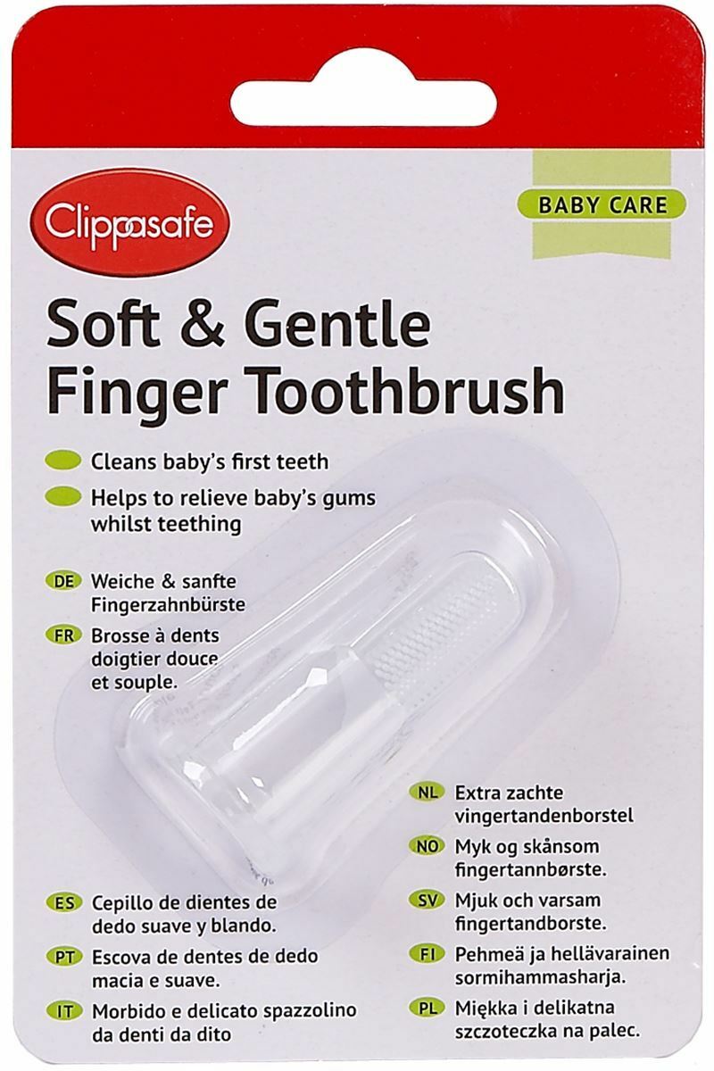 Clippasafe Soft & Gentle Finger Toothbrush